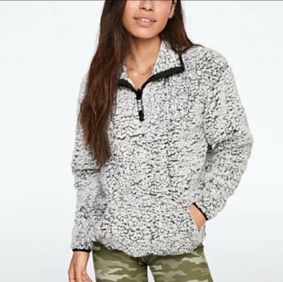 Victoria's Secret PINK VS Marl Grey Sherpa
